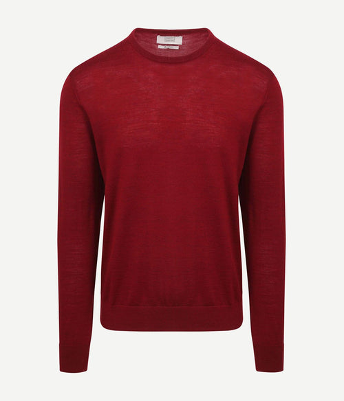 King essentials the john pullover merino rood | Regular-fit