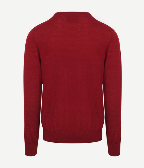 King essentials the john pullover merino rood | Regular-fit