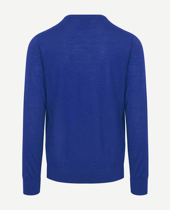 King essentials the john pullover merino royal blauw | Regular-fit