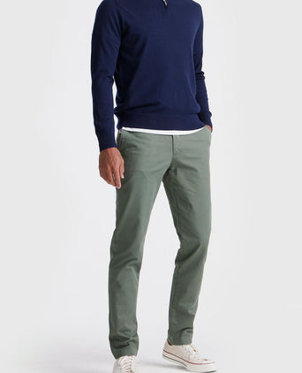 King essentials the michael halve rits pull merino donkerblauw | Regular-fit