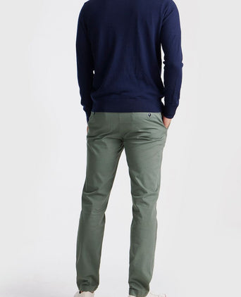 King essentials the michael halve rits pull merino donkerblauw | Regular-fit