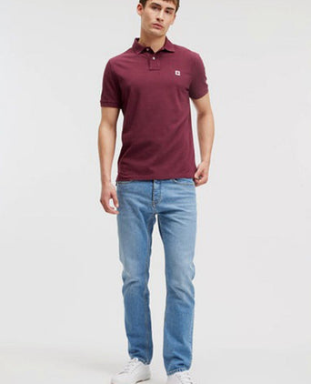 King essentials the rene poloshirt burgundy