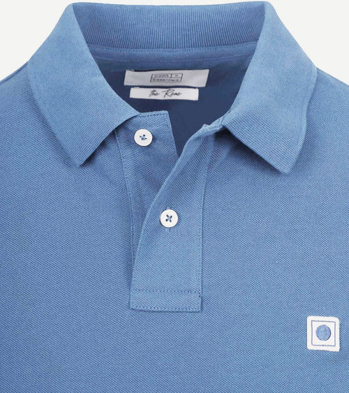 King essentials the rene poloshirt mid blauw