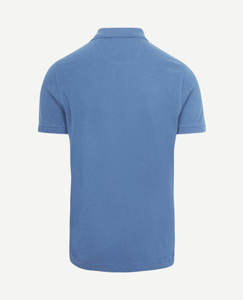 The rene poloshirt mid blauw