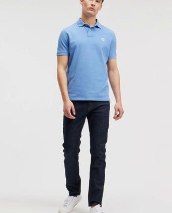 King essentials the rene poloshirt mid blauw