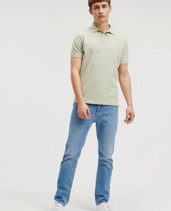 King essentials the rene poloshirt sage groen