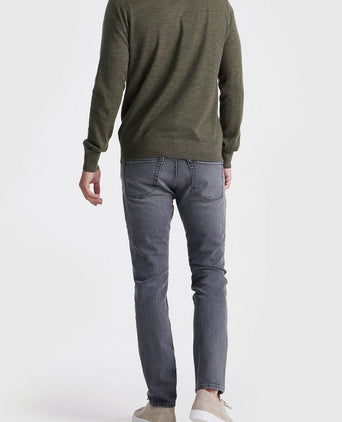 King essentials the robert long sleeve poloshirt merino army groen