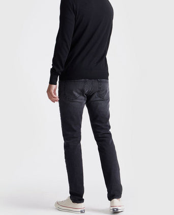 The robert long sleeve poloshirt merino zwart