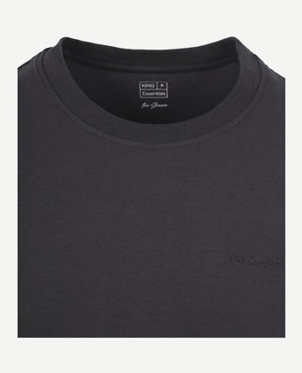 King essentials the shawn t-shirt antraciet | Regular-fit