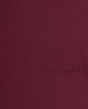 King essentials the shawn t-shirt burgundy | Regular-fit