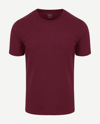King essentials the shawn t-shirt burgundy | Regular-fit
