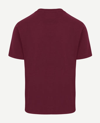 King essentials the shawn t-shirt burgundy | Regular-fit
