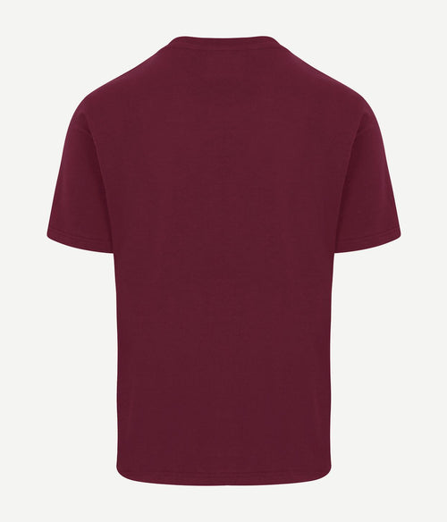 King essentials the shawn t-shirt burgundy | Regular-fit