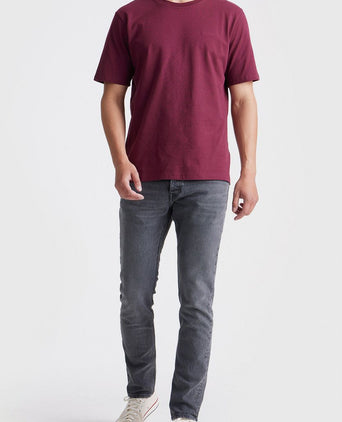 King essentials the shawn t-shirt burgundy | Regular-fit
