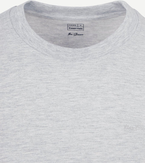 King essentials the shawn t-shirt grijs | Regular-fit