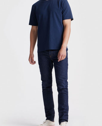 King essentials the shawn t-shirt donkerblauw | Regular-fit