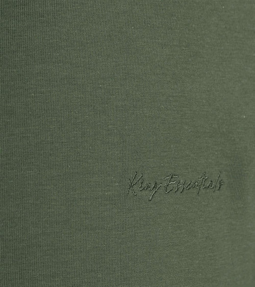 King essentials the shawn t-shirt olijfgroen | Regular-fit