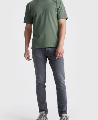 King essentials the shawn t-shirt olijfgroen | Regular-fit