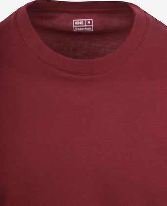 King essentials the steve t-shirt burgundy | Regular-fit
