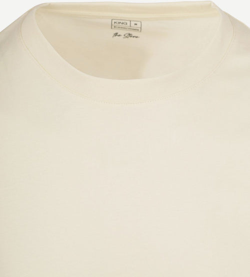 King essentials the steve t-shirt ecru | Regular-fit