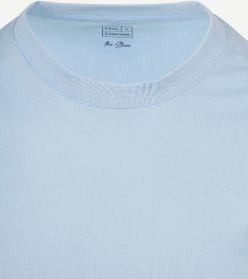 King essentials the steve t-shirt lichtblauw | Regular-fit