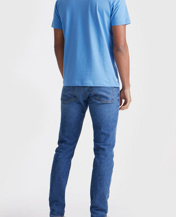 King essentials the steve t-shirt mid blauw | Regular-fit