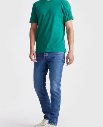 King essentials the steve t-shirt mid groen | Regular-fit