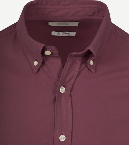King essentials the tommy overhemd bordeaux | Regular-fit