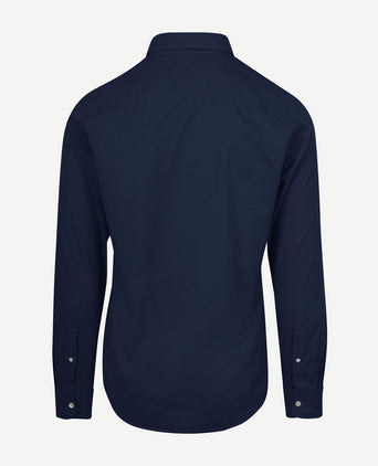 King essentials the tommy overhemd donkerblauw | Regular-fit