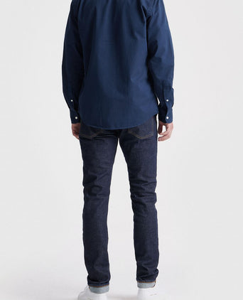 King essentials the tommy overhemd donkerblauw | Regular-fit