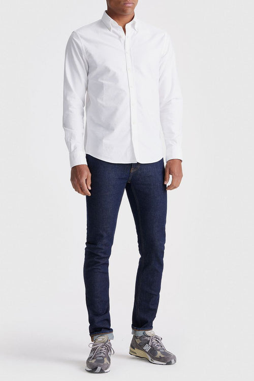 King essentials the tommy Oxford overhemd wit | Regular-fit