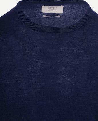 The john pullover merino donkerblauw