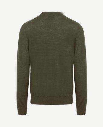 The john pullover merino army groen