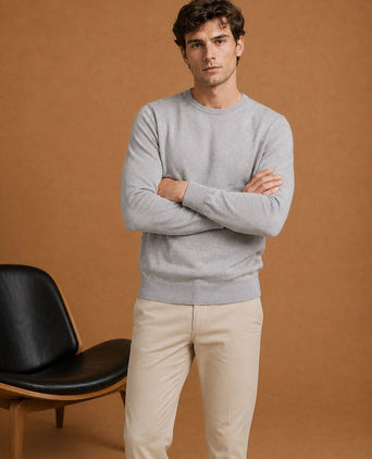 The john pullover merino grijs