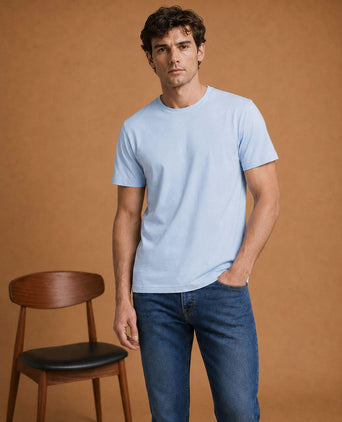 The steve t-shirt lichtblauw