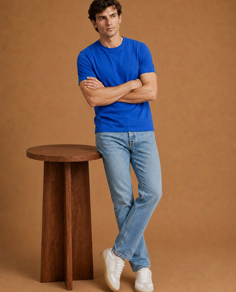 The steve t-shirt royal blauw