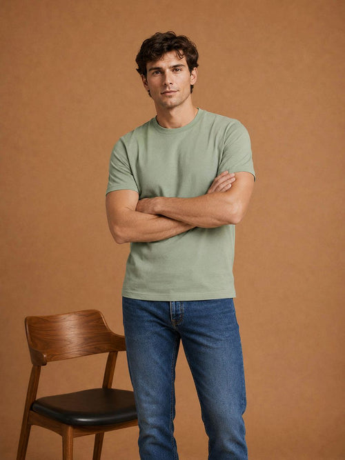 The steve t-shirt lichtgroen