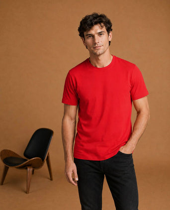 The steve t-shirt rood