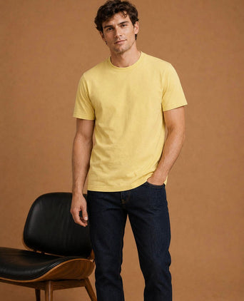 The steve t-shirt lichtgeel
