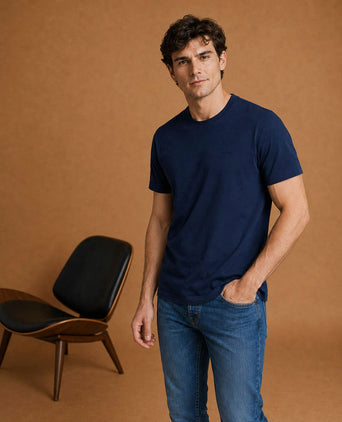 The shawn t-shirt donkerblauw