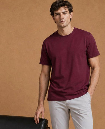 The shawn t-shirt burgundy