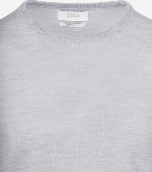 The john pullover merino lichtgrijs