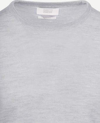 The john pullover merino lichtgrijs