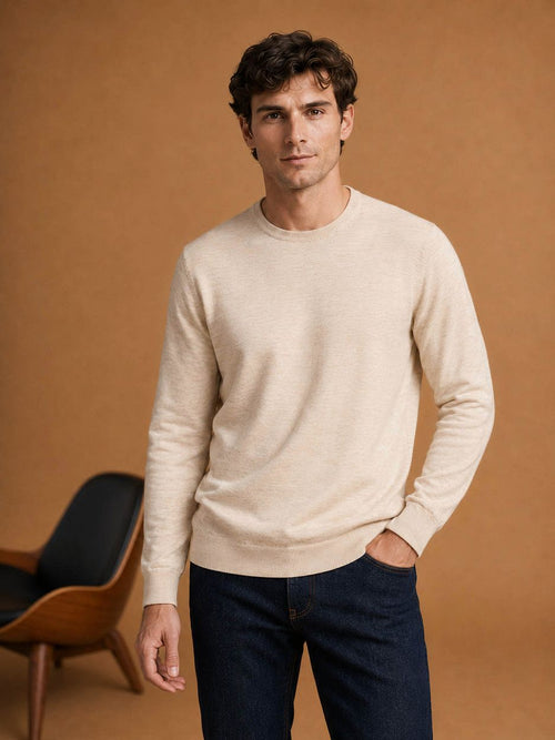 The john pullover merino ecru