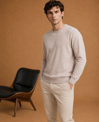 The john pullover merino greige