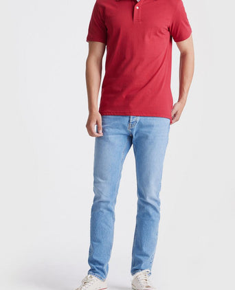 The James poloshirt rood