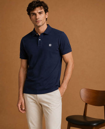 The rene poloshirt donkerblauw