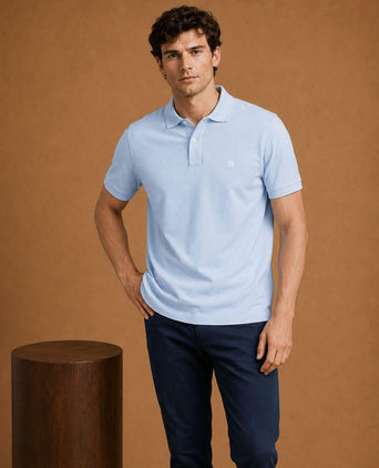 The rene poloshirt lichtblauw