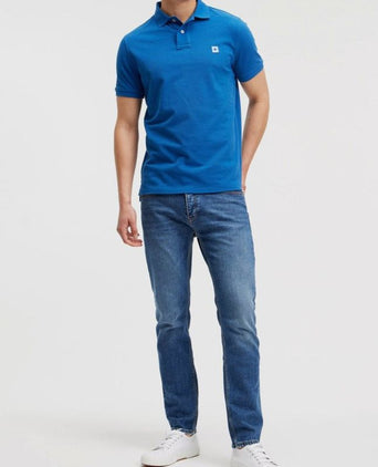The rene poloshirt royal blauw