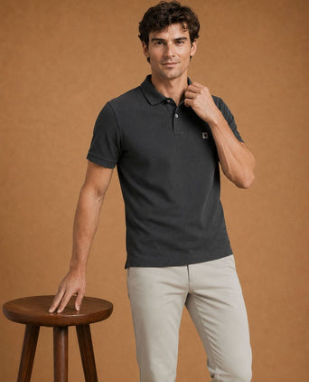 The rene poloshirt zwart